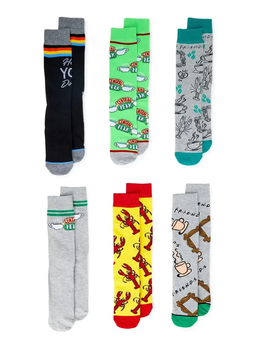 Friends 6pk Socks Gift Set